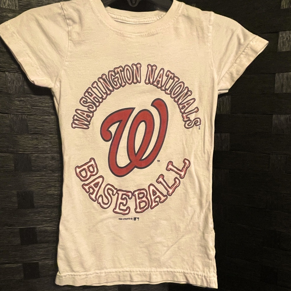 WASHINGTON NATIONALS BASEBALL TODDLER TEE WHITE Small
